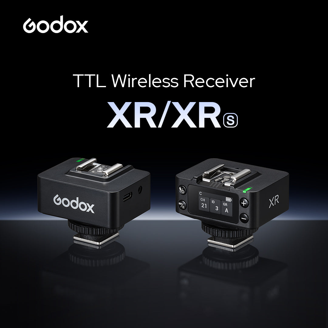 Godox XR/XRS TTL Wireless Flash Receiver | Built-in Lithium Battery | 2.4G X System (Canon/Nikon/Sony)