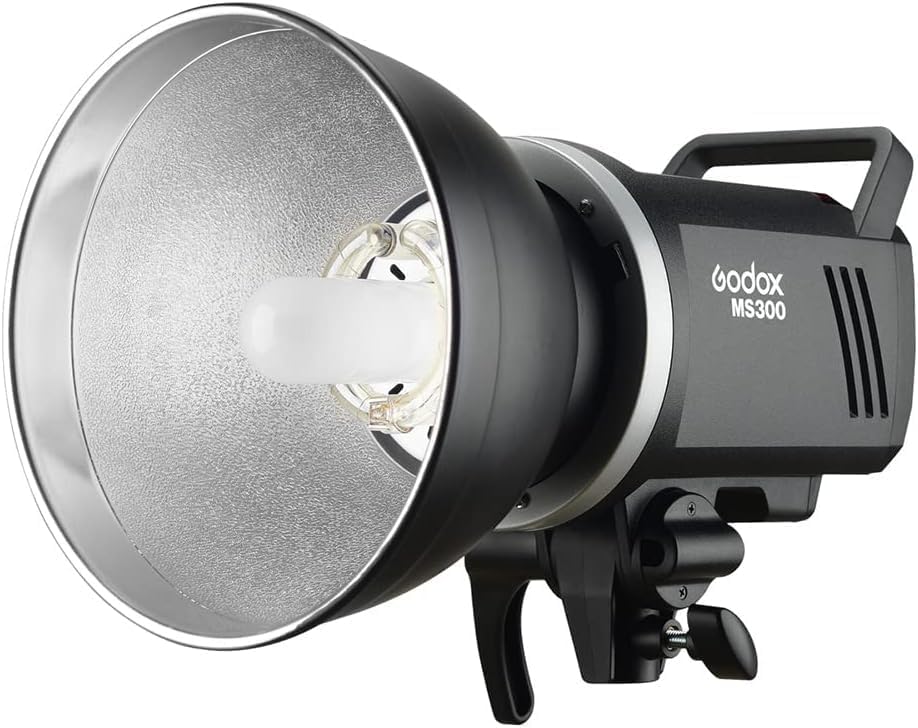 Godox MS300 スタジオストロボ 300Ws 110V GN58 5600K Bowensマウントモノライト、Godox 2.4Gワイヤレスシステム内蔵、150Wモデリングランプ、優れた出力安定性、プリフラッシュ防止、1/32～1/1ステップ出力