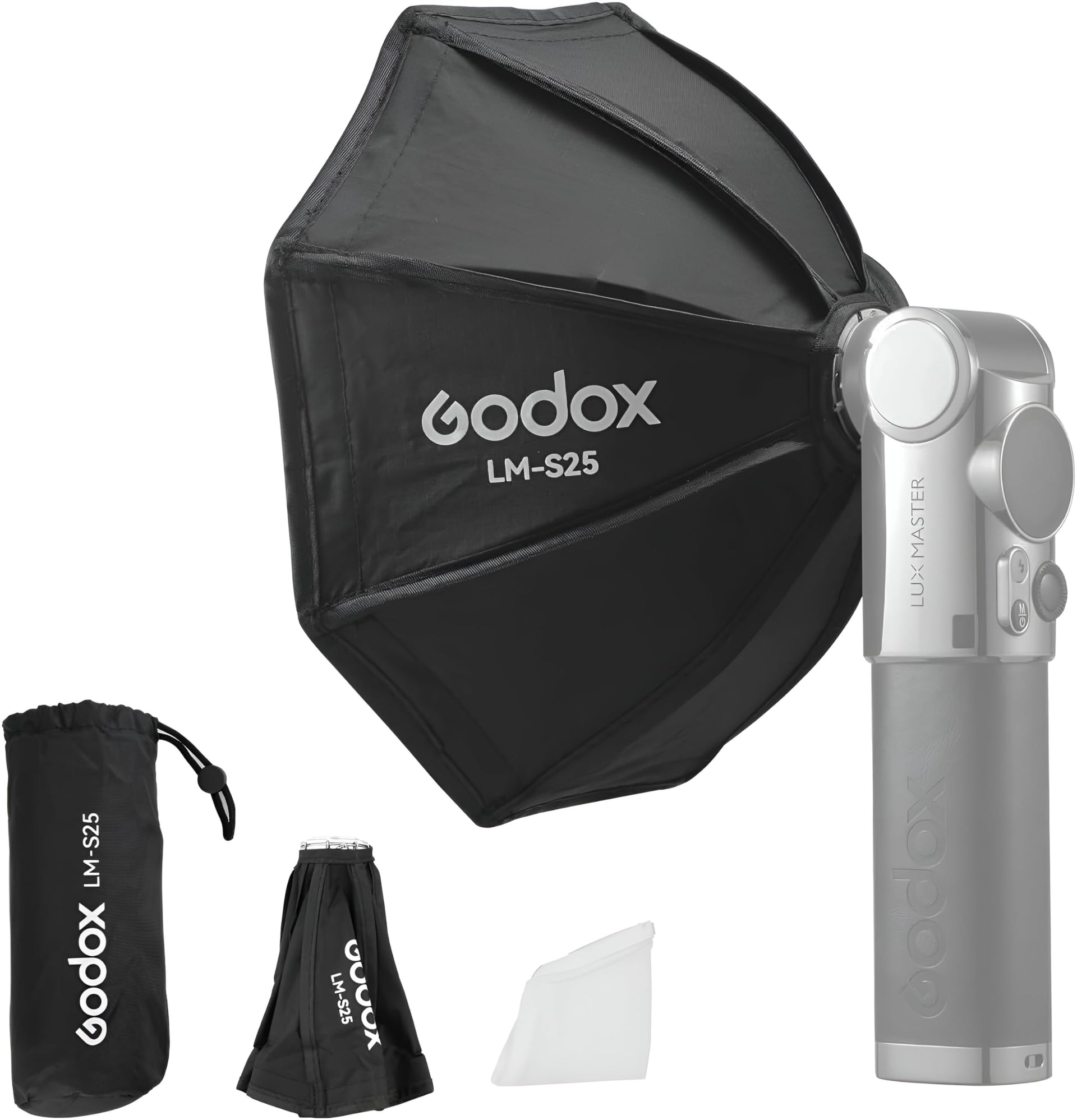GODOX LM-S25 オクタソフトボックス（Godox Lux Master Retro カメラフラッシュ用）