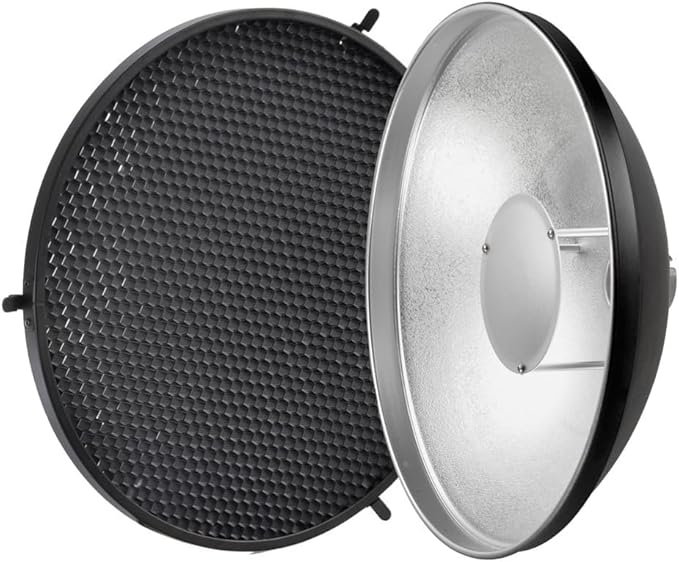 Godox AD - S3 Beauty Dish Reflector with Honeycomb Cover for AD200Pro II AD200Pro AD200 Pocket Flash AD180 AD360 AD360II Flash Speedlite - Letwell
