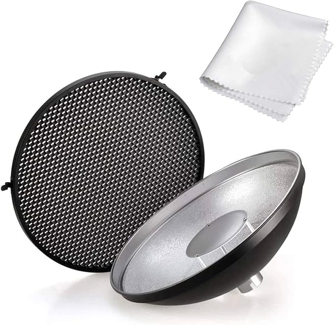 Godox AD - S3 Beauty Dish Reflector with Honeycomb Cover for AD200Pro II AD200Pro AD200 Pocket Flash AD180 AD360 AD360II Flash Speedlite - Letwell