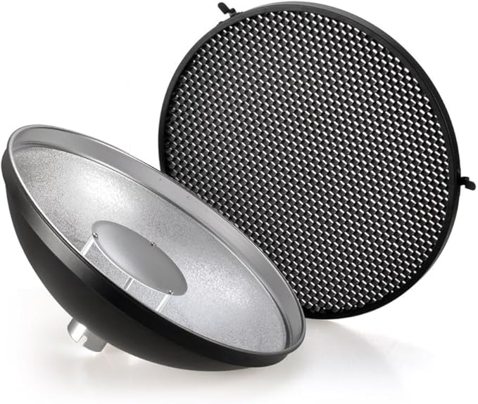 Godox AD - S3 Beauty Dish Reflector with Honeycomb Cover for AD200Pro II AD200Pro AD200 Pocket Flash AD180 AD360 AD360II Flash Speedlite - Letwell