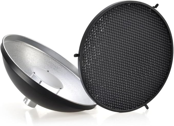 Godox AD - S3 Beauty Dish Reflector with Honeycomb Cover for AD200Pro II AD200Pro AD200 Pocket Flash AD180 AD360 AD360II Flash Speedlite - Letwell