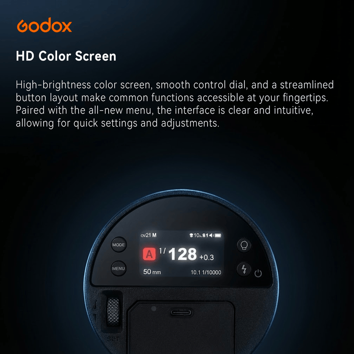 Godox AD100Pro II 100Ws Photography Flash, Compact Outdoor Strobe Light with One - Tap Sync to X3 Trigger, Color Group Indicators, 60 - 100 Continuous Full Power Flashes, and Magnetic Mount - Letwell