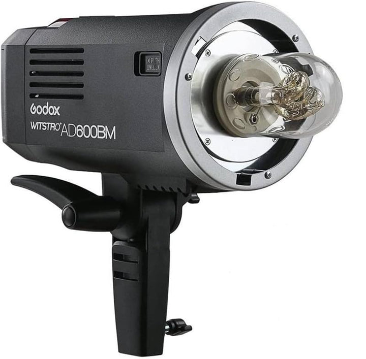 Godox AD600BM Bowens Mount 600Ws GN87 HSS Outdoor Flash Strobe Light with 2.4G Wireless X System, 8700mAh Battery to Provide 500 Full Power Flashes Recycle in 0.01 - 2.5 Second, W/Cleaning Cloth - Letwell