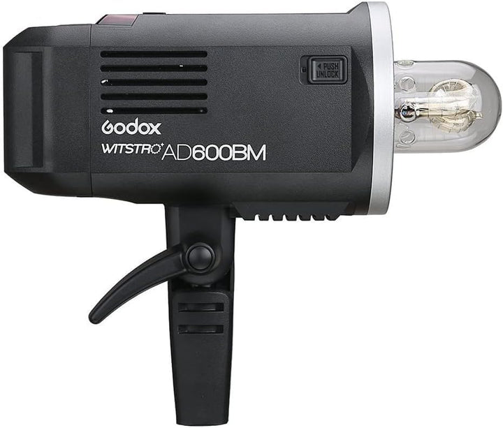 Godox AD600BM Bowens Mount 600Ws GN87 HSS Outdoor Flash Strobe Light with 2.4G Wireless X System, 8700mAh Battery to Provide 500 Full Power Flashes Recycle in 0.01 - 2.5 Second, W/Cleaning Cloth - Letwell