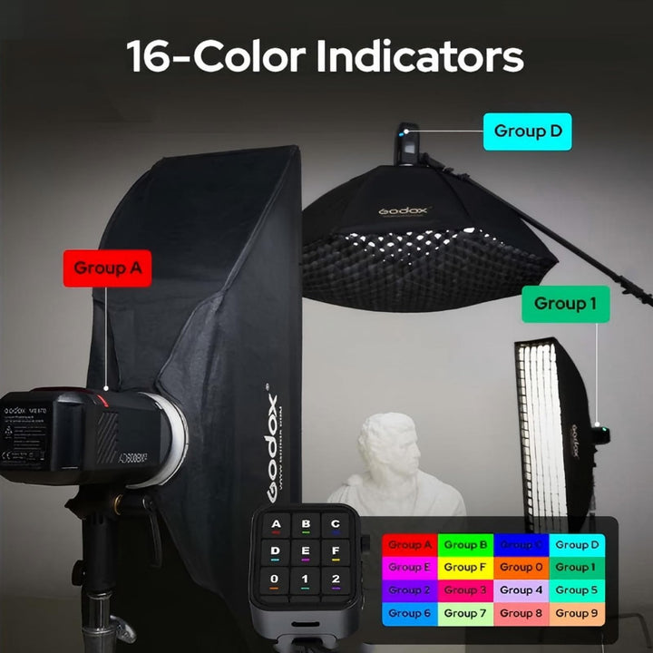 Godox AD600BM II AD600 BM II AD600BMII Flash, 0.01 - 1.9s Recycle/One - Tap Sync with X3/GN87 40W Modelling Led/16 Color Group Indicators/Flash Duration 1/220 - 1/11760s/Power Range from 1/1 to 1/512 - Letwell
