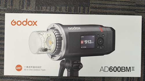 Godox AD600BM II AD600 BM II AD600BMII Flash, 0.01 - 1.9s Recycle/One - Tap Sync with X3/GN87 40W Modelling Led/16 Color Group Indicators/Flash Duration 1/220 - 1/11760s/Power Range from 1/1 to 1/512 - Letwell