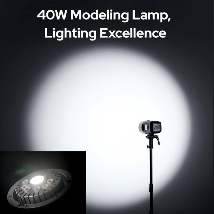 Godox AD600BM II AD600 BM II AD600BMII Flash, 0.01 - 1.9s Recycle/One - Tap Sync with X3/GN87 40W Modelling Led/16 Color Group Indicators/Flash Duration 1/220 - 1/11760s/Power Range from 1/1 to 1/512 - Letwell