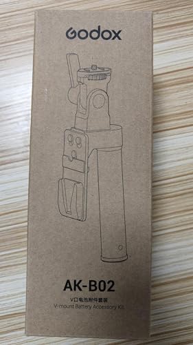 Godox AK - B02 V - Mount Battery Handgrip with D - Tap to 2.5mm DC Cable, Compatible with ML100R ML100BI ML60IIBi LED Video Light - Letwell