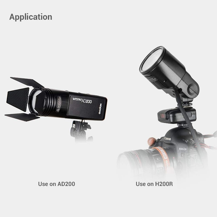 Godox AK - R1 Accessories Kit Compatible for H200R Round Flash Head, for AD200 AD200Pro AD200Pro II V1Pro C V1Pro N V1Pro S V1C V1S V1N V860III TT685 TT600 V1000 - Letwell