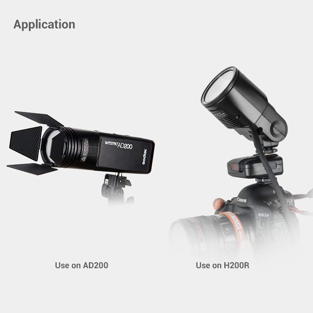 Godox AK - R1 Accessories Kit Compatible for H200R Round Flash Head, for AD200 AD200Pro AD200Pro II V1Pro C V1Pro N V1Pro S V1C V1S V1N V860III TT685 TT600 V1000 - Letwell