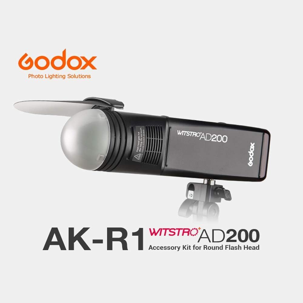 Godox AK - R1 Accessories Kit Compatible for H200R Round Flash Head, for AD200 AD200Pro AD200Pro II V1Pro C V1Pro N V1Pro S V1C V1S V1N V860III TT685 TT600 V1000 - Letwell