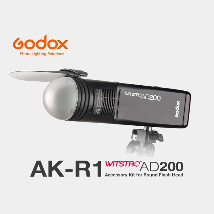 Godox AK - R1 Accessories Kit Compatible for H200R Round Flash Head, for AD200 AD200Pro AD200Pro II V1Pro C V1Pro N V1Pro S V1C V1S V1N V860III TT685 TT600 V1000 - Letwell
