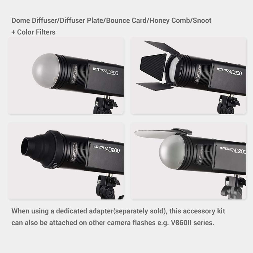 Godox AK - R1 Accessories Kit Compatible for H200R Round Flash Head, for AD200 AD200Pro AD200Pro II V1Pro C V1Pro N V1Pro S V1C V1S V1N V860III TT685 TT600 V1000 - Letwell