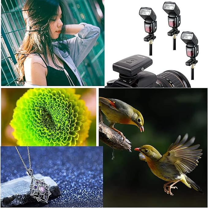 Godox CT - 16 Wireless Radio Flash Trigger Receiver Kit, 16 Channel 433MHz Wireless Flash Trigger Kit (1x Transmitter+3X Receiver), Compatible for Canon Nikon Pentax DSLR Camera - Letwell