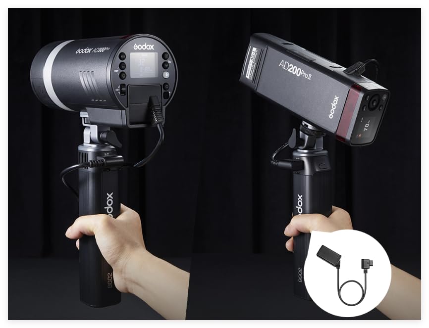 Godox DT - WB29 Dummy Battery Power Cable for AD200Pro II/AD200Pro/AD300Pro (12V - 16.8V), V - Mount/DTAP Power Solution (Replaces WB29B, Fits Godox BG - 02 Handle Grip) - Letwell