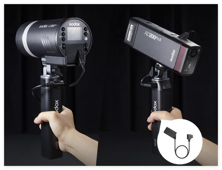 Godox DT - WB29 Dummy Battery Power Cable for AD200Pro II/AD200Pro/AD300Pro (12V - 16.8V), V - Mount/DTAP Power Solution (Replaces WB29B, Fits Godox BG - 02 Handle Grip) - Letwell