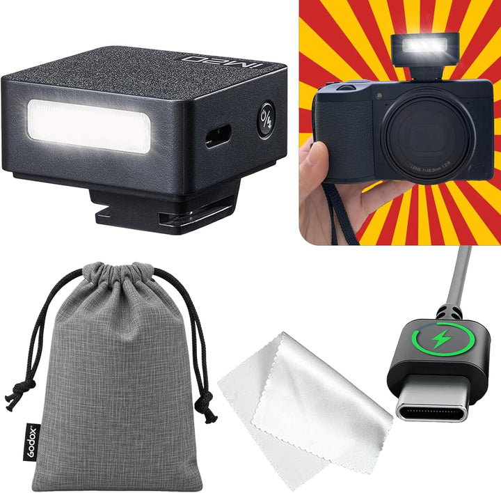 Godox iM20 Camera Flash - USB C Charging/5 Levels/470 mAh Built - in Battery/GN10/440 Full - Power Flashes/3s Recycle Times/Manual Godox Flash for Sony zv1/Sony zve10/etc. NOT for ZV - 1F - Letwell