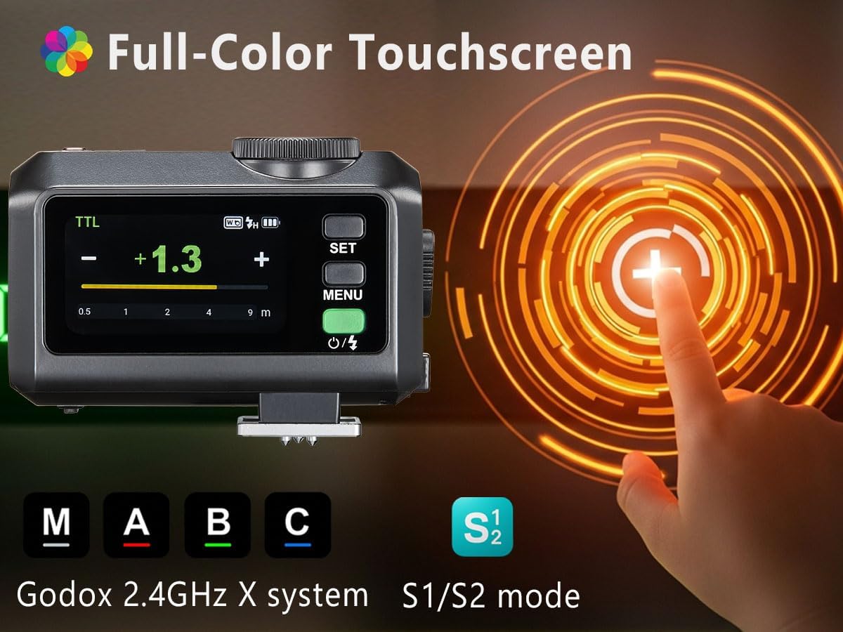 Godox iT30pro F TTL Mini Flash with Diffuser - GODOX iT30 Pro F for Fuji - GoDOx IT30 Pro for Fujifilm GodOX TTL Flash, Wireless Master & Receiver, HSS 1/8000 Second, 2.4G Wireless, GodOX Flash Black - Letwell