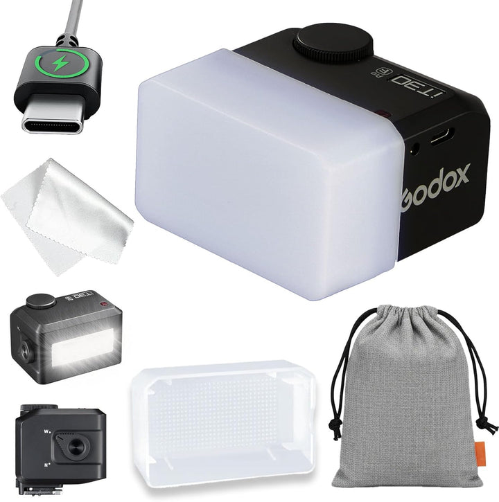 Godox iT30pro F TTL Mini Flash with Diffuser - GODOX iT30 Pro F for Fuji - GoDOx IT30 Pro for Fujifilm GodOX TTL Flash, Wireless Master & Receiver, HSS 1/8000 Second, 2.4G Wireless, GodOX Flash Black - Letwell