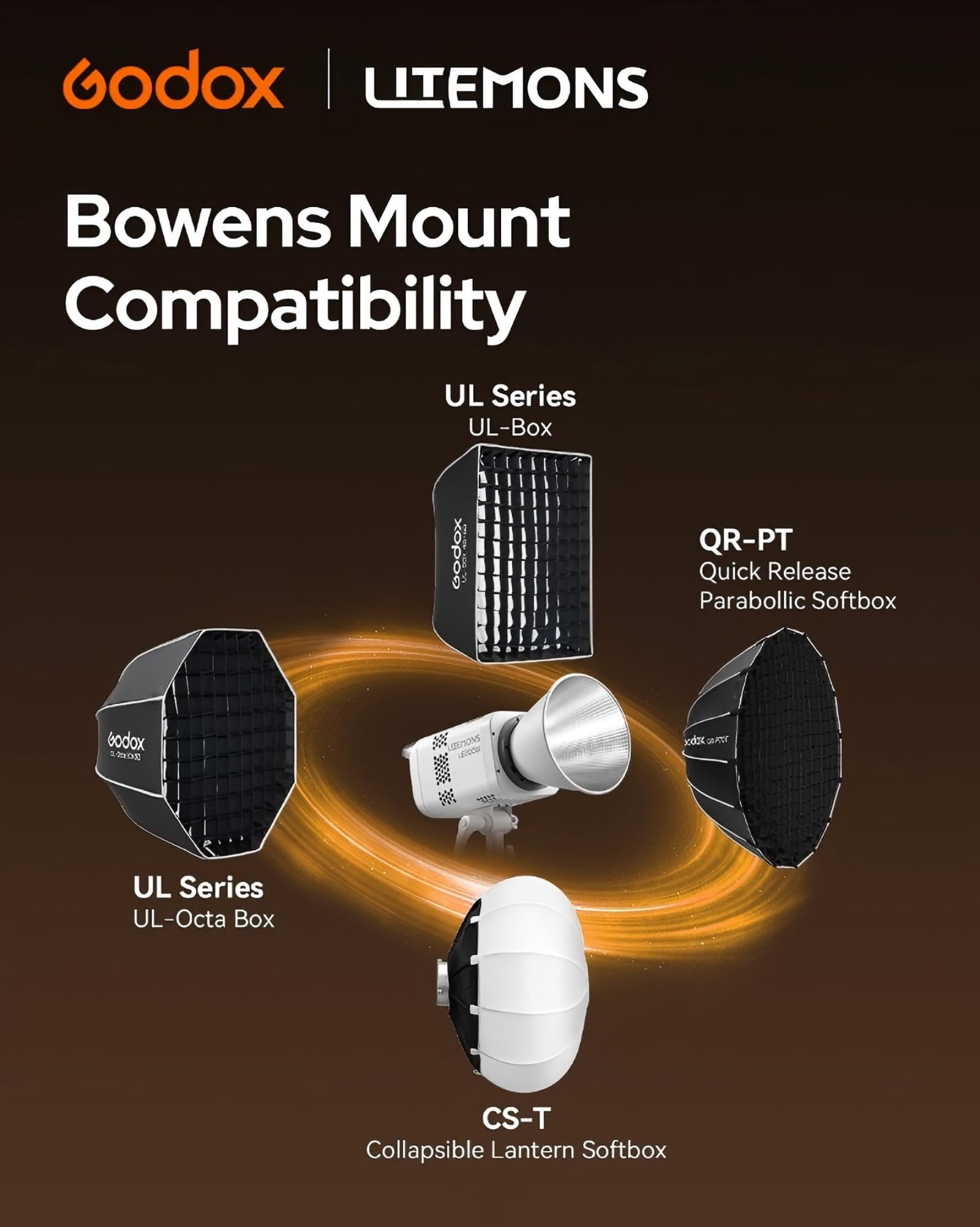 Godox LE200Bi Bi - Color LED Light, 220W GODOX Light All Metal Body,CRI/TLCI98+, CCT 2800K - 6500K/11 FX Effects/Bowens Mount/Whisper - Quiet Fan, App/DMX/NFC/CRMX Control, for Video, Streaming & Studio - Letwell