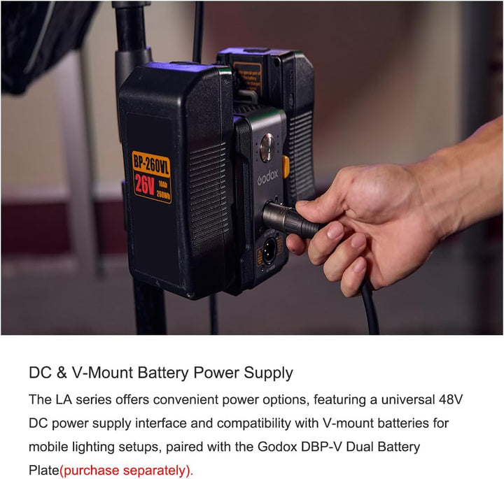 Godox Litemons LA200R K1 RGB COB LED Video Light,1800 - 10,000K CCT CRI 95+ TLCI 94+, 14 Lighting Effects,Bowens Mount, with G/M Adjustment,Onboard & App Control, NFC Connection,for Live Streaming - Letwell