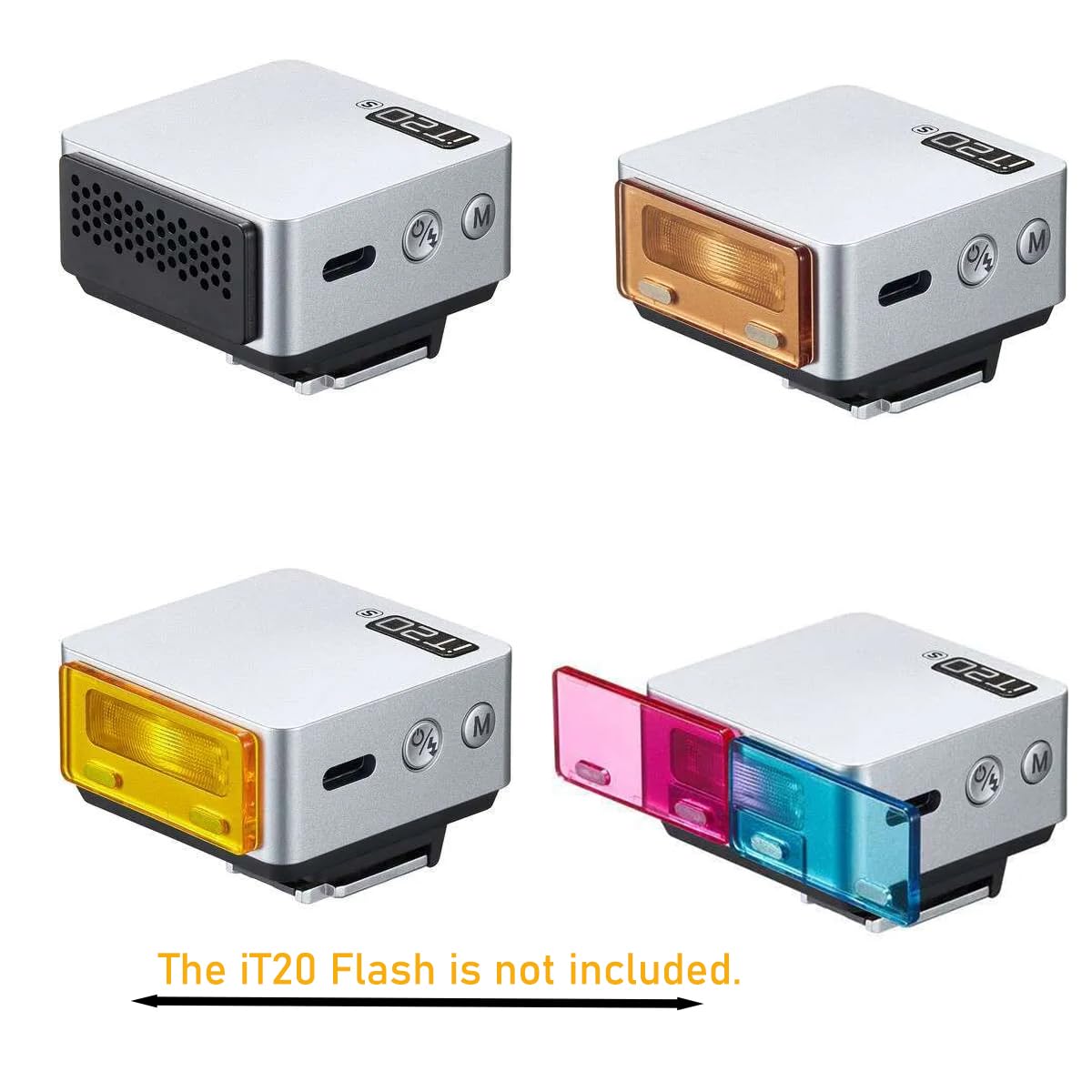 Godox MA01 iFlash On - Camera Flash Light Magnetic Attachment,for iT20 iT22 (Also Compatible with iM20/iM22 Using Metal Plates), Honeycomb Grid, Diffuser, CTO/CTB Colour Filters, Creative Flash - Letwell