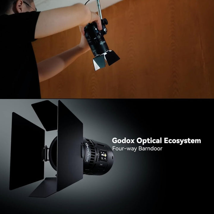 Godox Magnetic Mounting Kit,MK for MS60Bi MS60R RS60R RS60Bi LED Lights & Round - Head Flashes V100 V1 Pro AD100 Pro, Includes Barndoors, Diffusers, Snoot, Grid & Carry Bag - Letwell