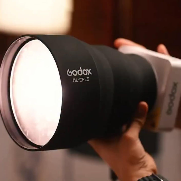 Godox ML - CFL5 Collapsible Silicone Fresnel Attachment, Adjustable Light Modifier for ML - L15 & ML - L36 Lens Reflectors of Godox ML100BI ML100R, Enhancing Beam Intensity and Coverage - Letwell