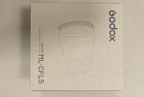 Godox ML - CFL5 Collapsible Silicone Fresnel Attachment, Adjustable Light Modifier for ML - L15 & ML - L36 Lens Reflectors of Godox ML100BI ML100R, Enhancing Beam Intensity and Coverage - Letwell