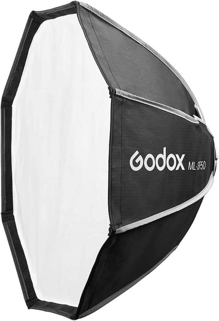 Godox ML100Bi ML - SF50 Octagon Softbox, 50cmX50cm/19.6Inchx19.6Inch Godox Mount Softbox for ML100R ML100Bi, ML60IIBi, ML60Bi, ML60, ML30Bi, ML30 LED Video Light - Letwell