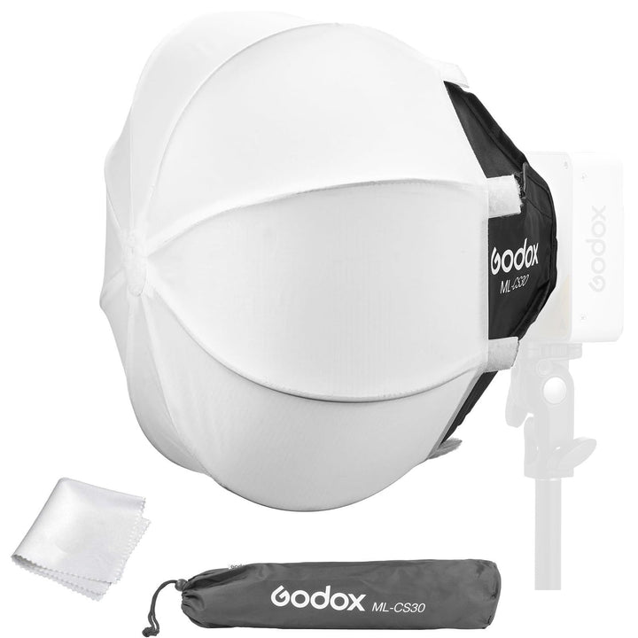 Godox ML100BI & ML100R Soft Boxes, 11.8"x11.8", Compatible with ML100R, ML100Bi, ML60IIBi, ML60Bi, ML60, ML30Bi, ML30 - Letwell