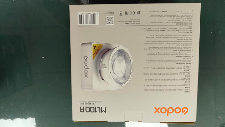 Godox ML100R 110W RGB LED Video Light, with Interchangeable 15° Reflector/1800 - 10000K CCT/14 Cinematic FX Effects/Multiple Power Options/Supports App Control,for Filming/Live Streaming etc. - Letwell