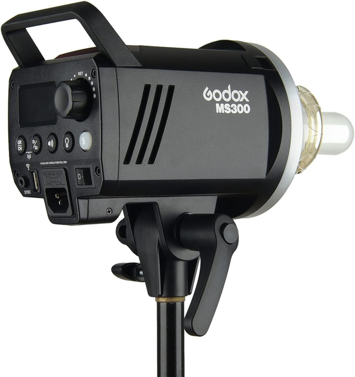 Godox MS300 Studio Strobe 300Ws 110V GN58 5600K Bowens Mount Monolight, Built - in Godox 2.4G Wireless System, 150W Modeling Lamp, Outstanding Output Stability, Anti - Preflash, 1/32 to 1/1 Steps Output - Letwell