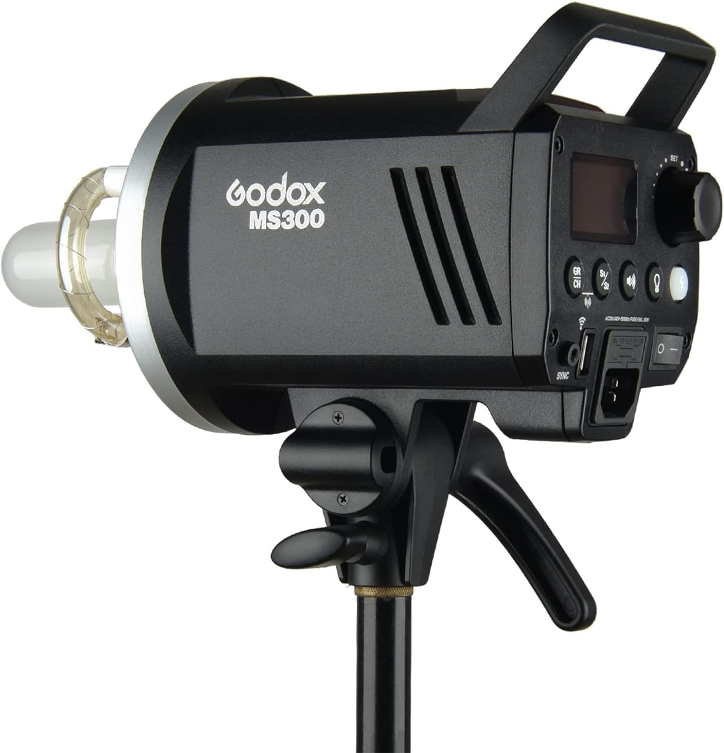 Godox MS300 Studio Strobe 300Ws 110V GN58 5600K Bowens Mount Monolight, Built - in Godox 2.4G Wireless System, 150W Modeling Lamp, Outstanding Output Stability, Anti - Preflash, 1/32 to 1/1 Steps Output - Letwell