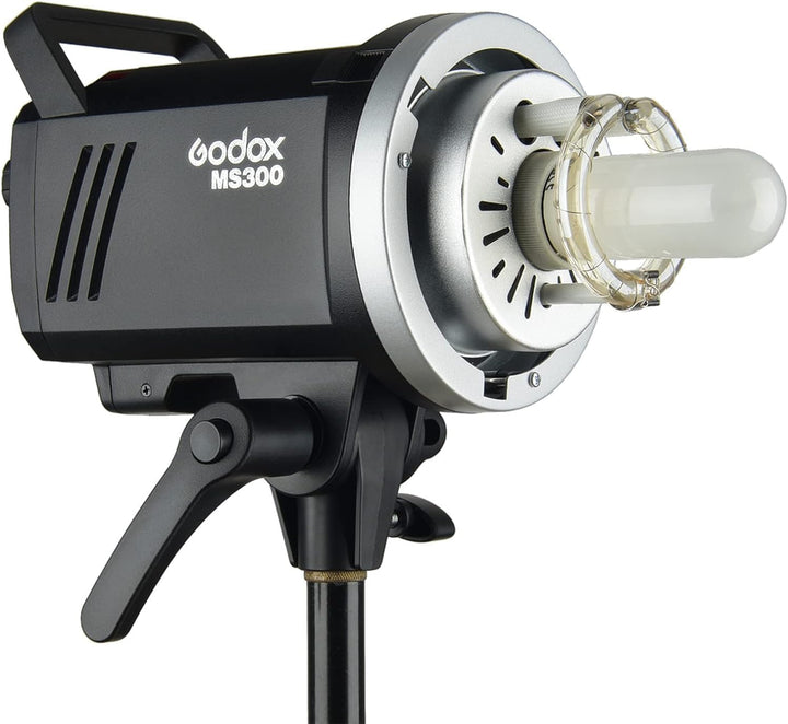 Godox MS300 Studio Strobe 300Ws 110V GN58 5600K Bowens Mount Monolight, Built - in Godox 2.4G Wireless System, 150W Modeling Lamp, Outstanding Output Stability, Anti - Preflash, 1/32 to 1/1 Steps Output - Letwell