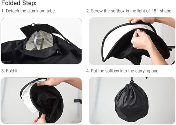 Godox RS18 Camera Flash Bounce Diffuser Light Softbox, for AD200 AD200Pro AD200ProII AD200Pro II V860II V850II and Other Flashes - Letwell