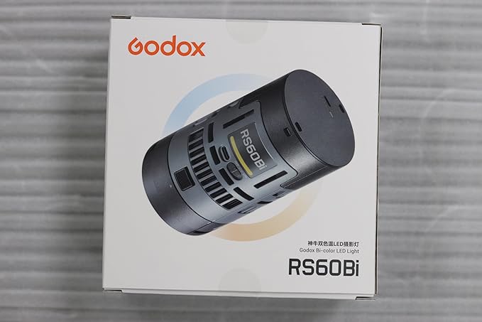 Godox RS60Bi Bi - Color LED Video Light, with CCT 2800 - 6500K, 11 Lighting Effects, HSI & High CRI 97+ TLCI 98+, Supports DMX/APP Control and Multiple Power Solutions - Letwell
