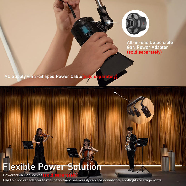 GODOX RS60R RGB Led Video Light, with CCT 1800 - 10000K, 14 Lighting Effects, HSI and RGBW Modes, Supports DMX/APP Control and Multiple Power Solutions - Letwell