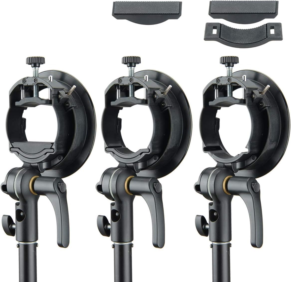 Godox S2 Speedlite S - Type Bracket Bowens Mount, for Godox V100 AD200Pro II V1Pro AD200Pro AD400Pro AD200 V860II TT685 TT600 TT350, Precise Tilt Control, Large Handle, Integrated Umbrella Mount - Letwell