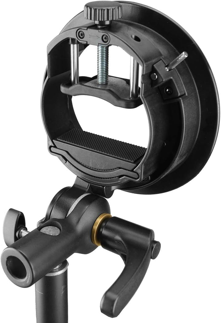 Godox S2 Speedlite S - Type Bracket Bowens Mount, for Godox V100 AD200Pro II V1Pro AD200Pro AD400Pro AD200 V860II TT685 TT600 TT350, Precise Tilt Control, Large Handle, Integrated Umbrella Mount - Letwell