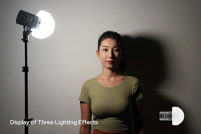 Godox SD15 Diffusion Dome for GODOX RS60BI RS60R MS60BI MS60 Led Video Light, Its Collapsible Silicone Design Allows for Use in Three Different Shapes for Various Lighting Effects - Letwell