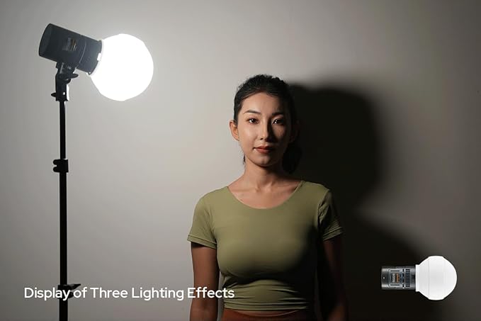 Godox SD15 Diffusion Dome for GODOX RS60BI RS60R MS60BI MS60 Led Video Light, Its Collapsible Silicone Design Allows for Use in Three Different Shapes for Various Lighting Effects - Letwell