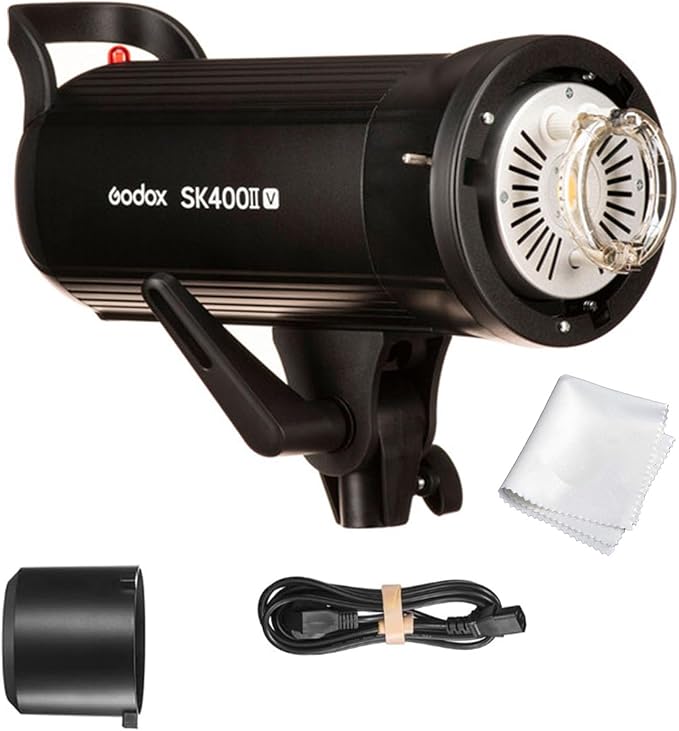 Godox SK400II V SK400IIV SK400II - V Flash Monolight,Bowens Mount 400W Studio Strobe Flash, GN65 5600K 2.4G with LED Modeling Lamp for Studio(SK400II Upgraded Version - Letwell