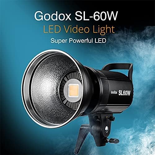 Godox SL - 60W 60W CRI95+ Qa>90 5600±300K Bowens Mount Led Continuous Video Light, Brightness Adjustment, 433MHz Grouping System, for Video Recording,Wedding, Outdoor Shooting - Letwell