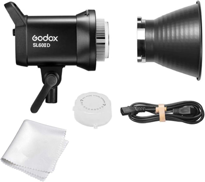 Godox SL60 SL60IID 70W Bowens Mount Led Video Light,8 FX Effects CRI 96 TLCI 97 5600±200K,16 Groups 32 Channels, 2.4GHz Wireless/Bluetooth/Light Body Control,0% - 100% Brightness Adjustment - Letwell