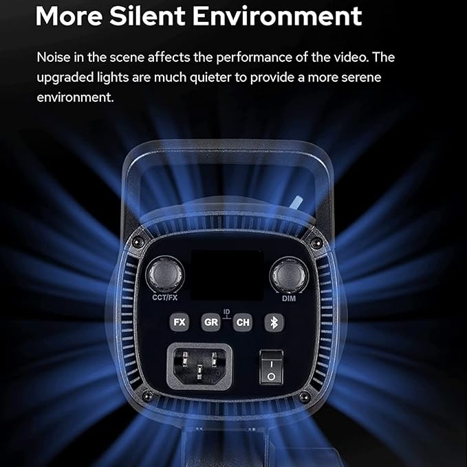 Godox SL60 SL60IID 70W Bowens Mount Led Video Light,8 FX Effects CRI 96 TLCI 97 5600±200K,16 Groups 32 Channels, 2.4GHz Wireless/Bluetooth/Light Body Control,0% - 100% Brightness Adjustment - Letwell