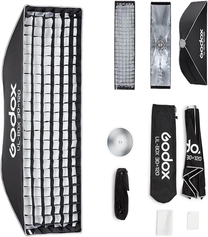 Godox Softbox Godox Quick Release Umbrella Softbox,Bowens Mount with Removable Front and Inner Diffusers/Grip/Diffuser Plate for Photography, Live Streaming,Location Portrait - Letwell