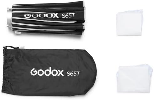 Godox Softbox Godox S65T 65cm/25.6in, Godox S85T 85cm/33.5in, S120T 120cm/47.3in Quick Release Umbrella Softbox, Bowens Mount with Removable Front and Inner Diffusers for Photography, Live Streaming and Travel - Letwell